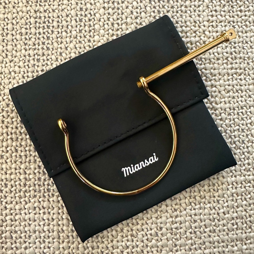 *SOLD* MIANSAI Gold Cuff Link